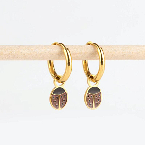 Серьги-кольца для шармов Mrs. Ertha "Essential", 2 шт, диаметр 14 мм